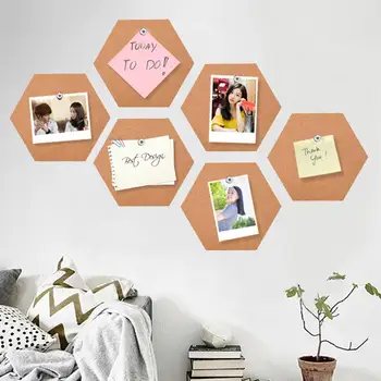 

8pcs Soft Board Wooden Photo Wall Changeable Mark Numbers Characters Message Boards with 40PCS Push Pin for Home Office Signs