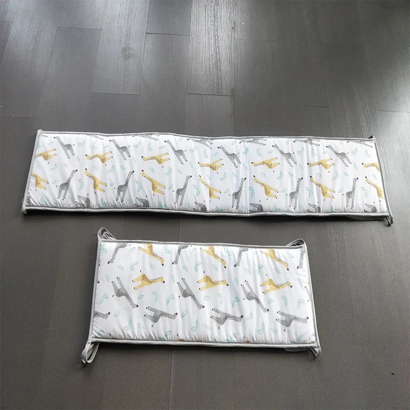 4-PC bumpers only 5 шт./компл. с животным узором для новорожденных хлопковые Стёганое одеяло удобные детские матрас, моющееся покрытие, для маленьких мальчиков и девочек детская кроватка Постельное белье - Цвет: 4-PC bumpers only