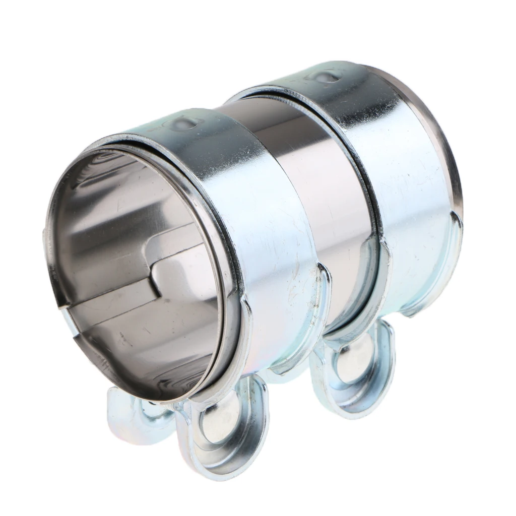 

63mm Inner Diameter Car Exhaust Pipe Clamp Clip Tail Throat Hoop Stainless Steel