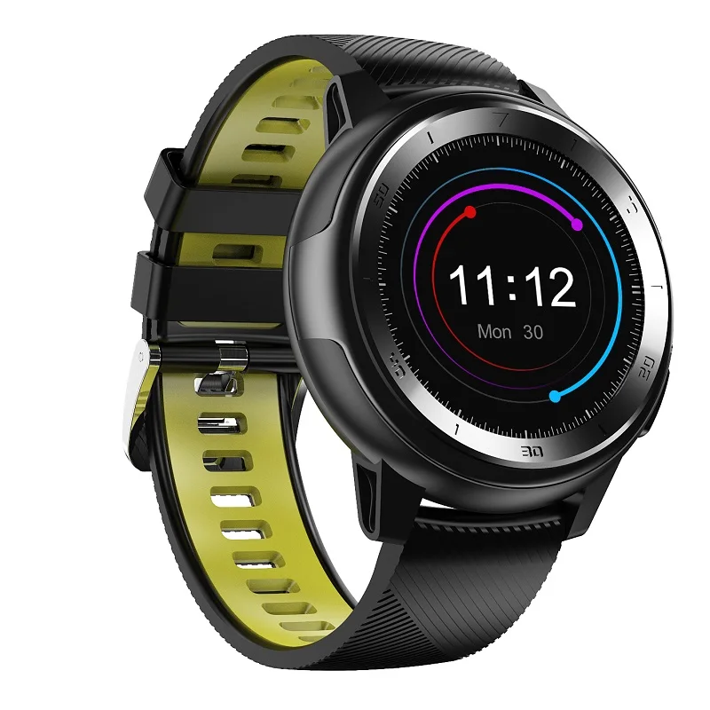Black Green Смарт-часы с Bluetooth Для мужчин Для женщин DTNO.1 DT68 длительный срок службы циферблаты лица Смарт-часы дистанционного фотография музыка Управление ЭКГ уровень кислорода в крови - Цвет: Black Green