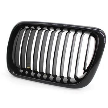 

Middle exhaust grille for BMW 3 Series E36 97-99 318i 320i 325i M3 Car modified bright black Single line grille