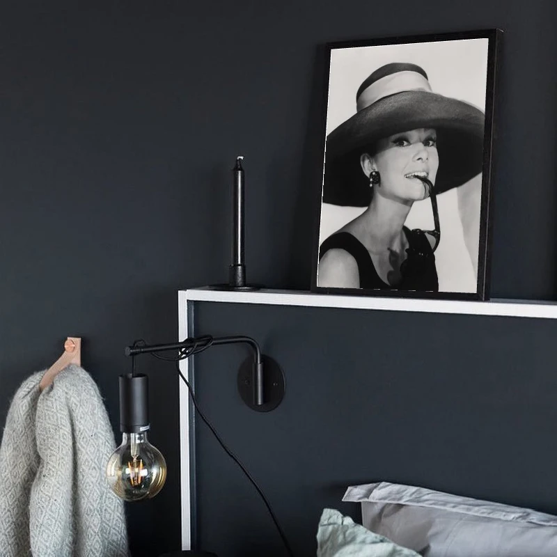 Audrey Hepburn Photography Canvas Painting Home Art Decor