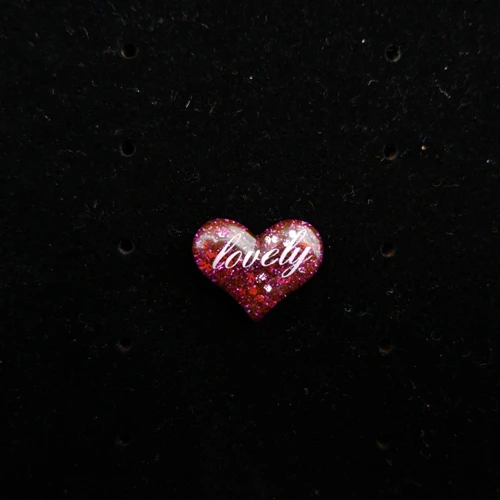 Lovely Heart flatback resin cabochon for phone deco hair bow diy Scrapbook Embellishment - Цвет: 5