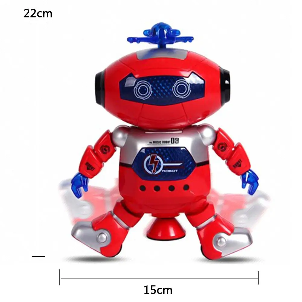 Электронная игрушка Электронный Робот поддержка космонавта прогулки танец 360 градусов вращение света музыка