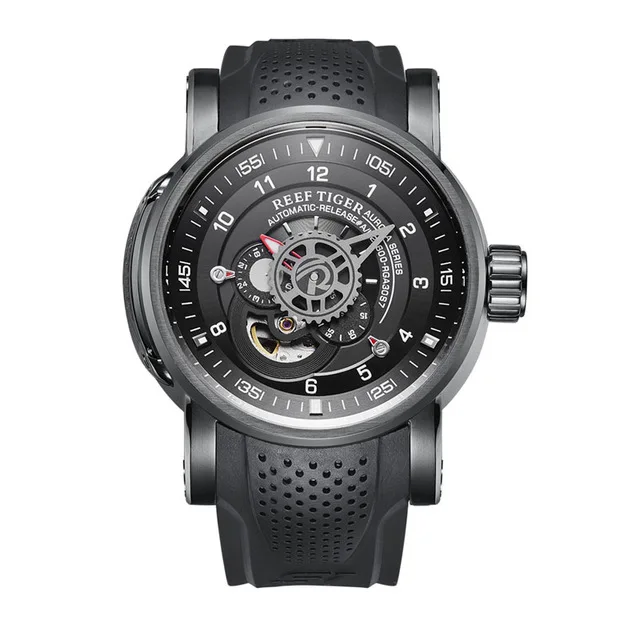 men watch p1 Мужские спортивные наручные часы, мужские автоматические часы Reef Tiger, мужские модные водонепроницаемые механические наручные часы, мужские часы RGA703 - Цвет: men watch p1