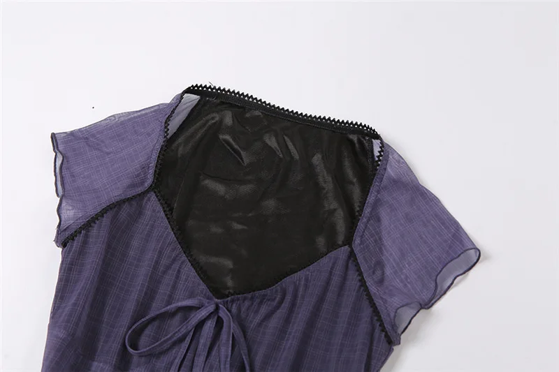 Summer Streetwear Square Neck Clothing Harajuku Short Sleeve Double Layer A Line Black Dress Mini Dresses 38 Hbf621f7fbc3b49968f39b3675f25a743L