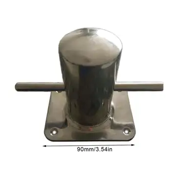 

Marine Stainless Steel Hardware Fittings 90mm Single Cross Mooring For Yacht for Fishing Boat Speedboat Bollard