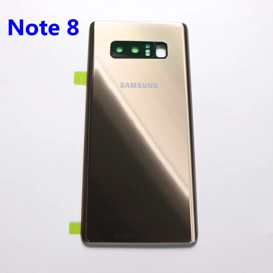 Note 8 Gold Задняя крышка для батареи samsung, стекло, note8, для samsung Galaxy Note 8, N950, SM-N950F, N9500, N950U, N950F, задняя крышка, чехол - Цвет: Note 8 Gold