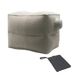 2-Слои сжатия надувной туристический коврик ПВХ Флокирование надувной матрас для отдыха на открытом воздухе, подушка для путешествий, для