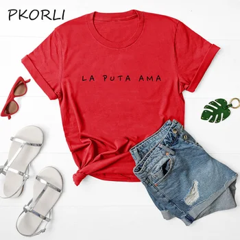 

La Casa De Papel LA PUTA AMA Nairobi Inspired Organic Feminist T-Shirt Women Girl Power Money Heist Tee Nairobi T Shirt