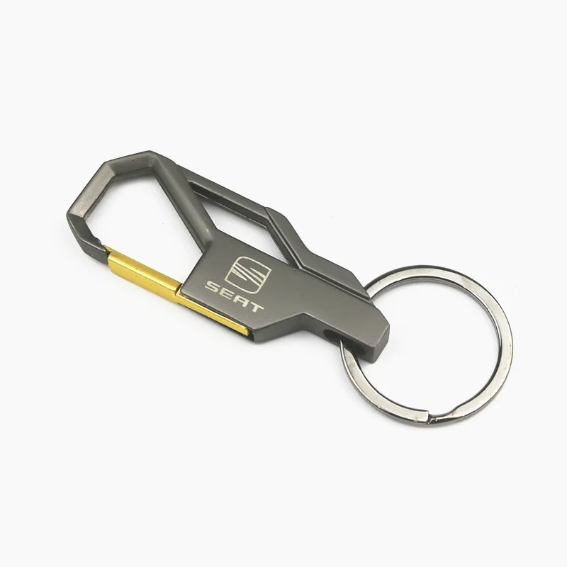 

3D Car Keychain Metal Key Holder Logo Car Fashion For Seat ibiza Ateca Altea xl leon ateca Leon ibiza Key Chain Ring Accessories