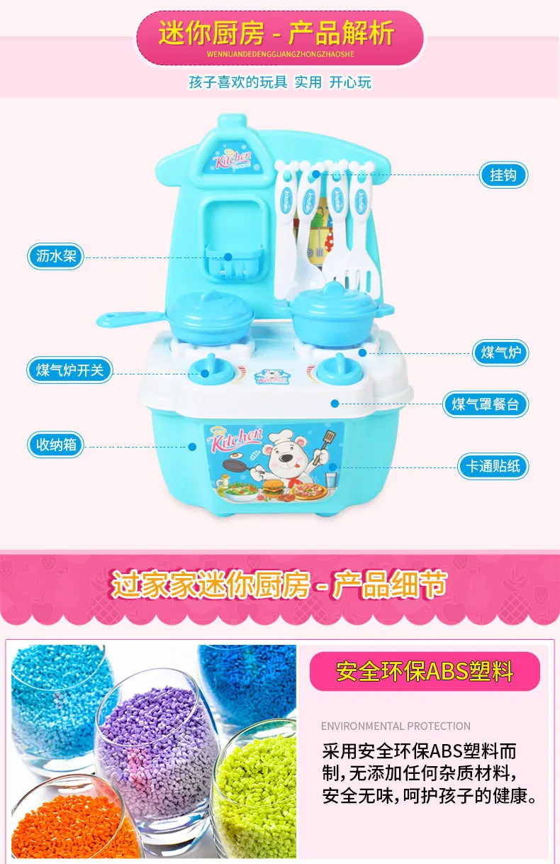 Мини-кухня игровой дом игрушки 23 шт. Joy маленькая кухня хранение кухонной утвари коробка Посуда Тайваньская игрушка для девочек