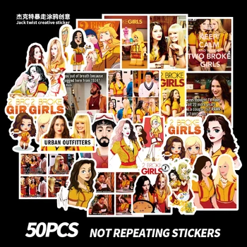 

50pcs American TV series sisters Stickers For Laptop Luggage Fridge Notebook Skateboard Funny Graffiti Stickers For Kid