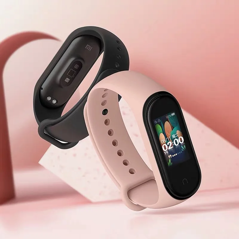 Xiaomi mi браслет 4 mi Band 4 standard Verion умный фитнес-браслет частота сердечных сокращений 50 м Водонепроницаемый Bluetooth 5,0