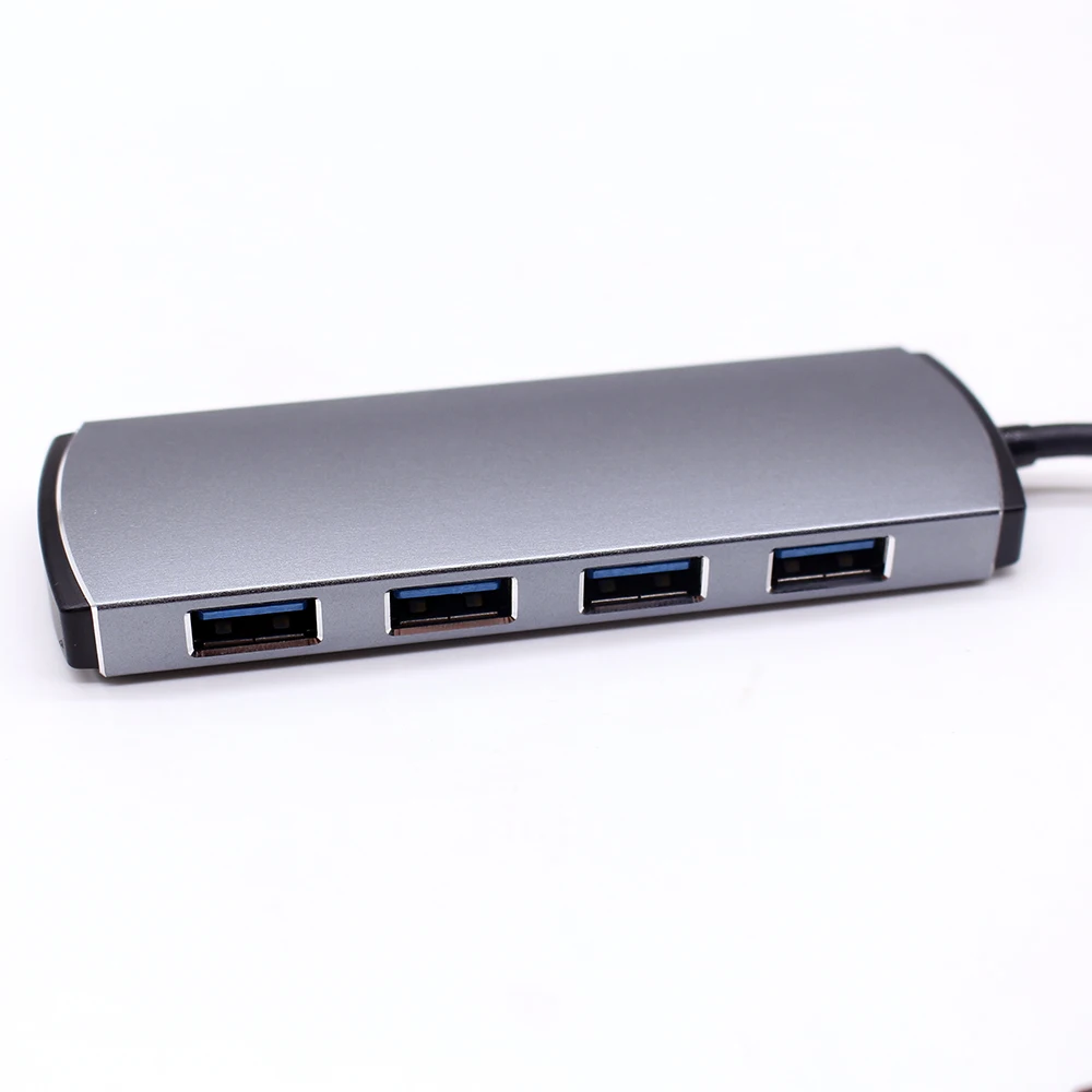 USB 3,0 концентратор разветвитель адаптер концентратор USB type C 4 порта для MacBook Air Pro Google Chromebook Pixelbook PC ноутбук USB-C type-C концентратор