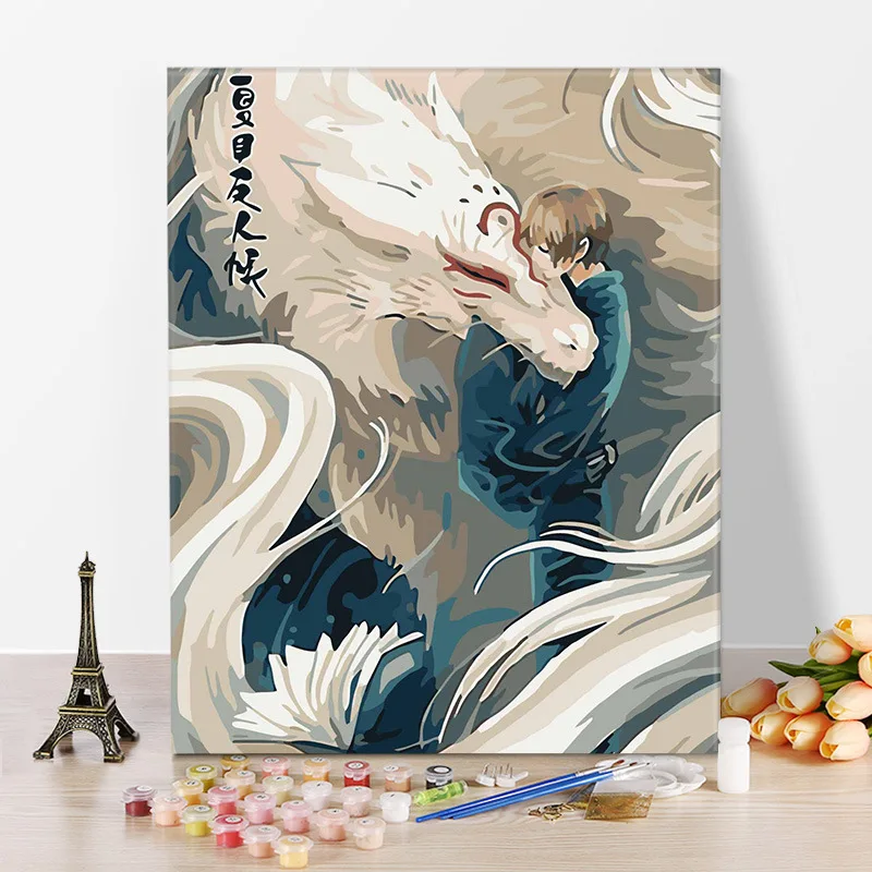 

Factory Direct Selling DIY Digital Oil Painting Hand-Painted Living Room Cartoon Animation Own Coloring Decorative Painting Nats