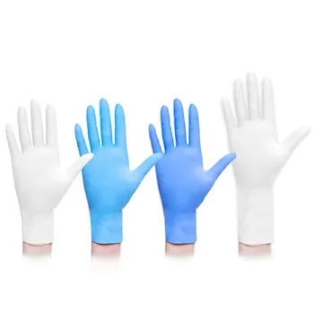 

100 Pieces / Box Disposable Nitrile Latex Gloves Effectively Prevent Bacterial Contamination Suitable For Cleaning/Outing BV789