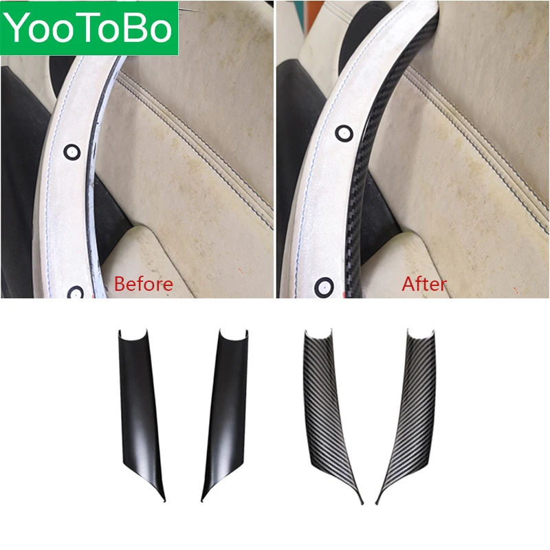 

Car Styling Interior Door Panel Handle Pull Protective Frame Cover For BMW E70 E71 X5 X6 2007-2013