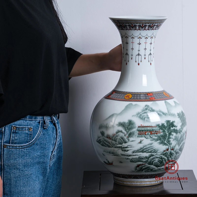 

Jingdezhen Ceramics Vase Decoration Flower Vases Home Decoration Accessories Vases for Flowers Vase Decoration Home Best Antique