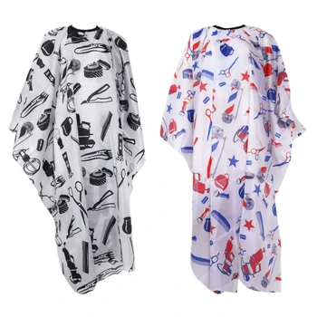 

new Professional Barber Apron Hair cutting Gown Cape Waterproof Salon Dyeing Unisex Print Apron Waterproof Anti-static