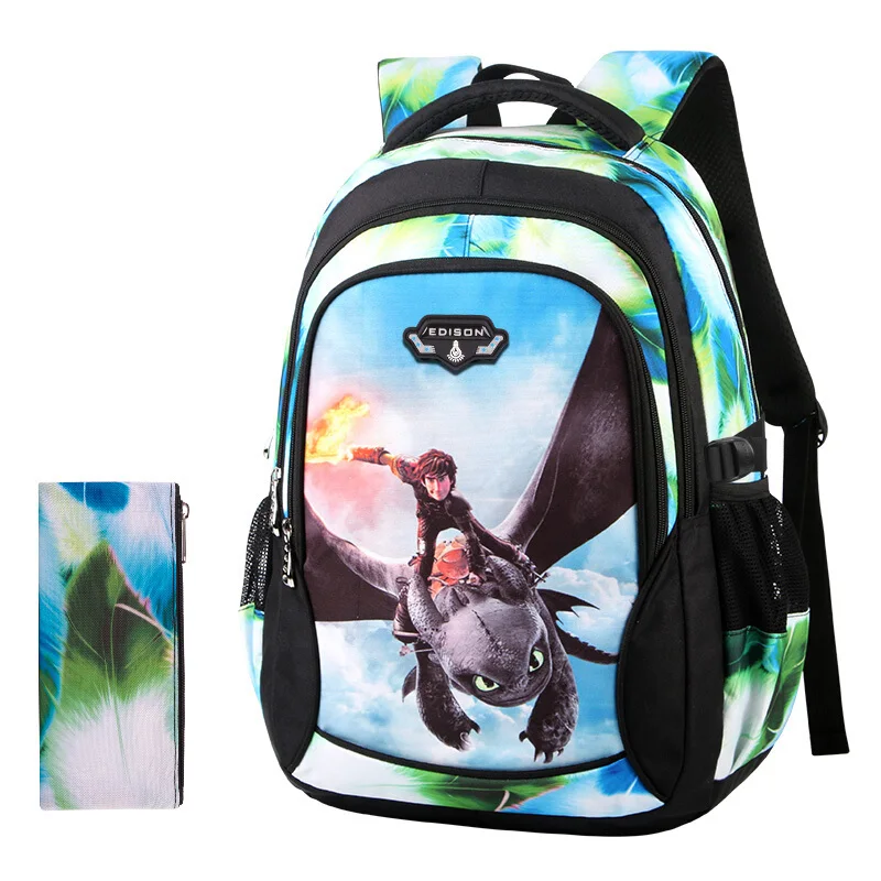 Edison New School Bag Children Backpack Boy Girl School Backpack Miracle Series Cartoon Student Bag 3D Printing Offload Backpack - Image 6