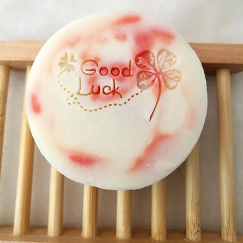 Handmade Letter Transparent DIY Soap Stamp, Beautiful Flower Leaf, Acrylic Soap Making Chapter, Custom Stamps, Birthday Gift