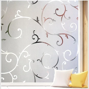 

LUCKYYJ Privacy Window Film,Frosted Decorative Glass Door Film,Static Window Decor Self-adhesive Sticker, Heat Control Anti UV