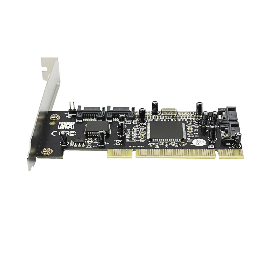 Плата расширения PCI плата на 4 порта SATA 1 5 Гбит/с для чипсета Sil 3114 RAID контроллера
