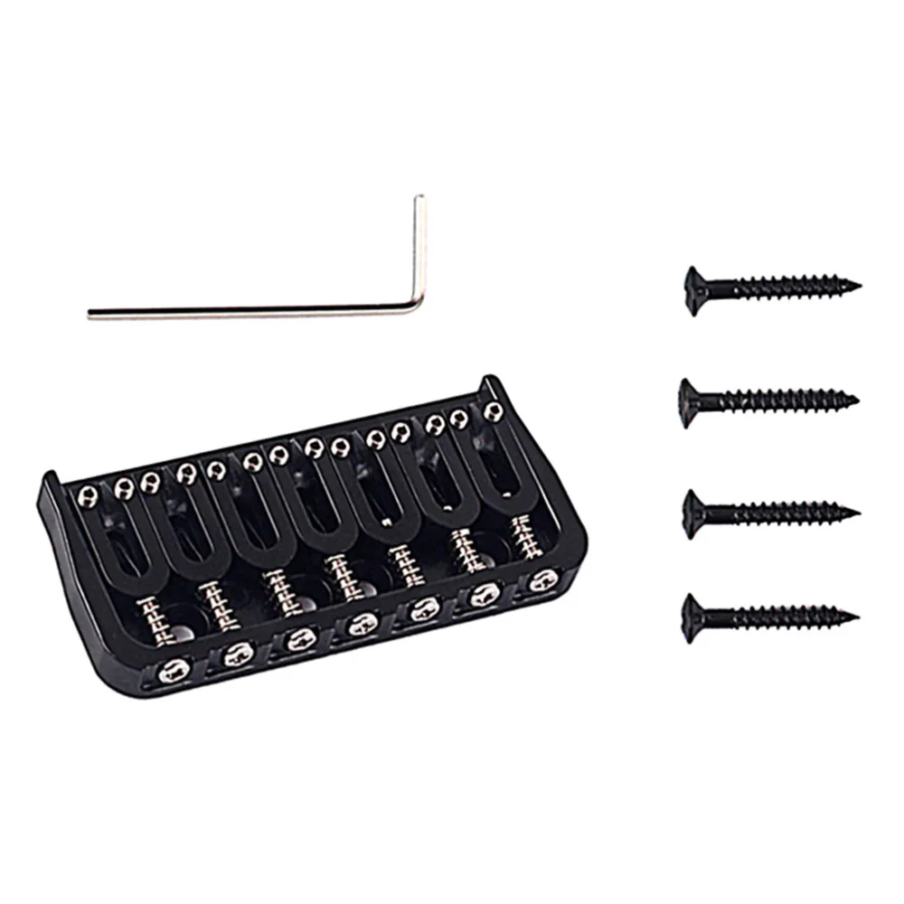 

1 Set Guitar Bridge Sturdy Metal Durable 7 String Strain Plate Bridge for Bass