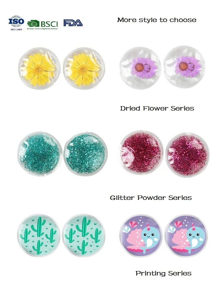 2 Pcs Ice Gel Eye Patch for Injuries Reusable Gel Cold Pack for Pain Relief Toothache Breastfeeding Tired Eyes Face Headaches