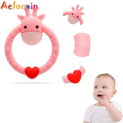 Deer Baby Teether Infant Silicone Teether Child Suplies Baby Nursing Pacifier Dental Care Child Sucking Baby Teething Toys