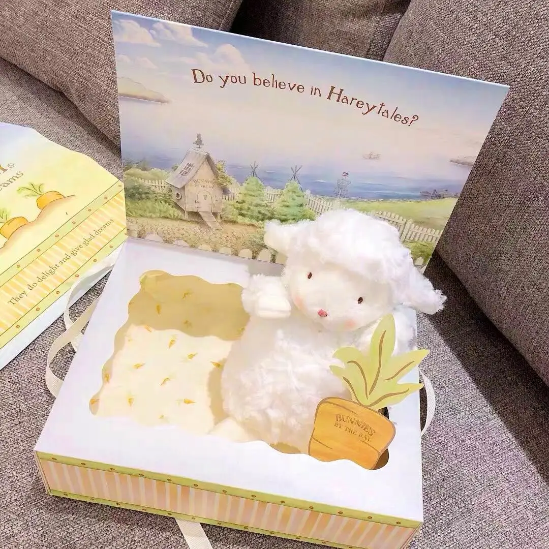 Милые белые плюшевые игрушки Овцы 17 см, куклы животных, мягкие плюшевые игрушки для детей, подарки на день рождения - Цвет: Белый