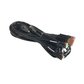 

Connecting 3 Car LED Work Light Wiring Harness With DT Connecter Waterproof ON/OFF Switch Universal for Car Strip Light
