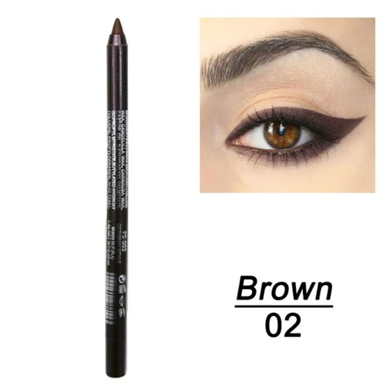 Eye Liner Pen Black Smooth Make Up Tools for Women Eye Pigment Korea Liquid Black Eye Liner Pen Long Lasting Waterproof Cosmetic - Цвет: 02