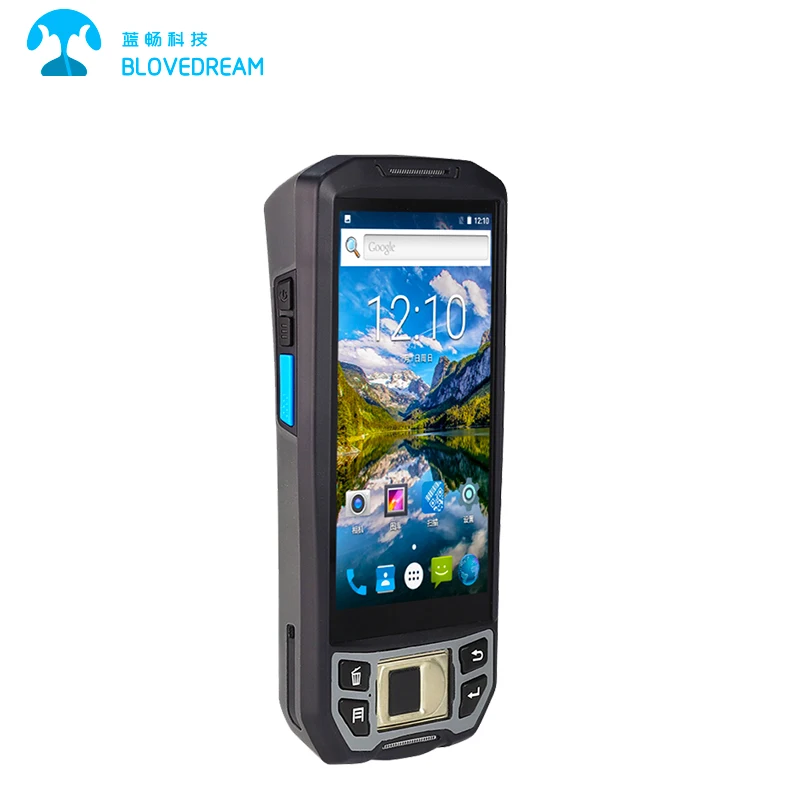 Портативный беспроводной Bluetooth прочный IP66 Android 7,0 КПК с считыванием отпечатков пальцев и RFID считыватель портативное биометрическое портативное устройство
