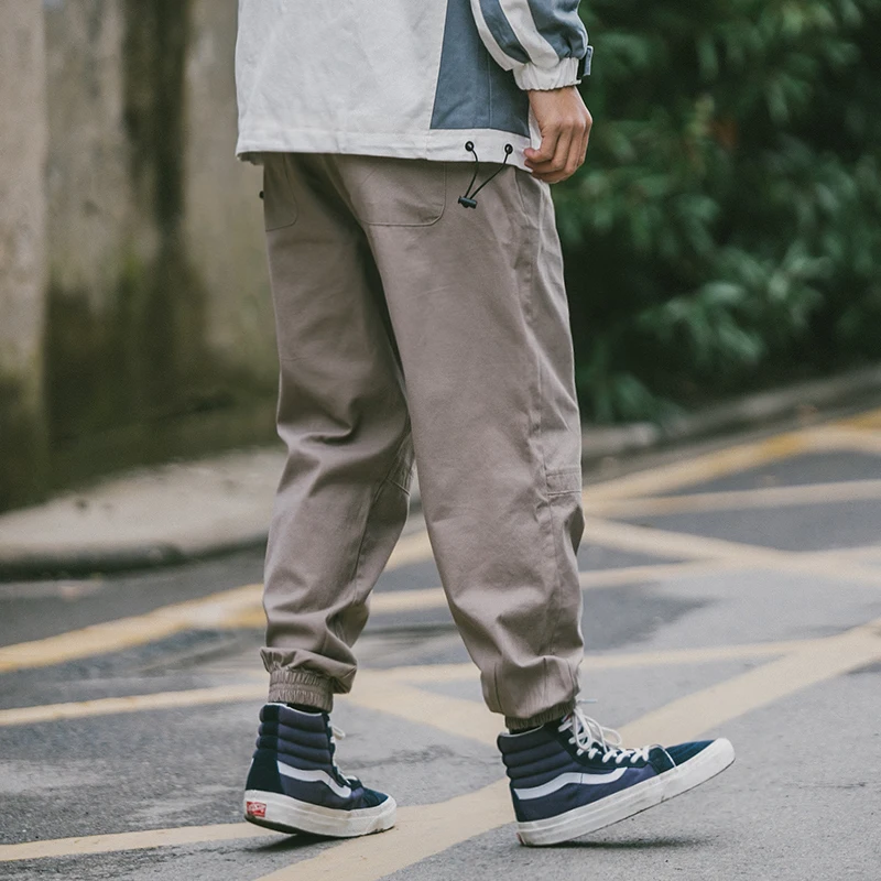 Japanese Retro Trousers Versatile Casual Pants Fashion Solid Color Ropa De Hombre Loose Harem Pants Men's Clothing