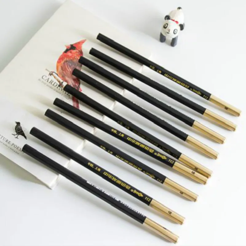 Угольный карандаш Профессиональный эскиз мягкие средней жесткости карандаши для рисования деревянный черный угольный карандаш для рисования пастельный ручной Покрашенный набор