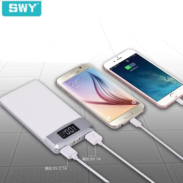 

30000mah Power Bank External Battery PoverBank 2 USB LED Powerbank Portable Mobile phone Charger for Xiaomi iphone Huawei