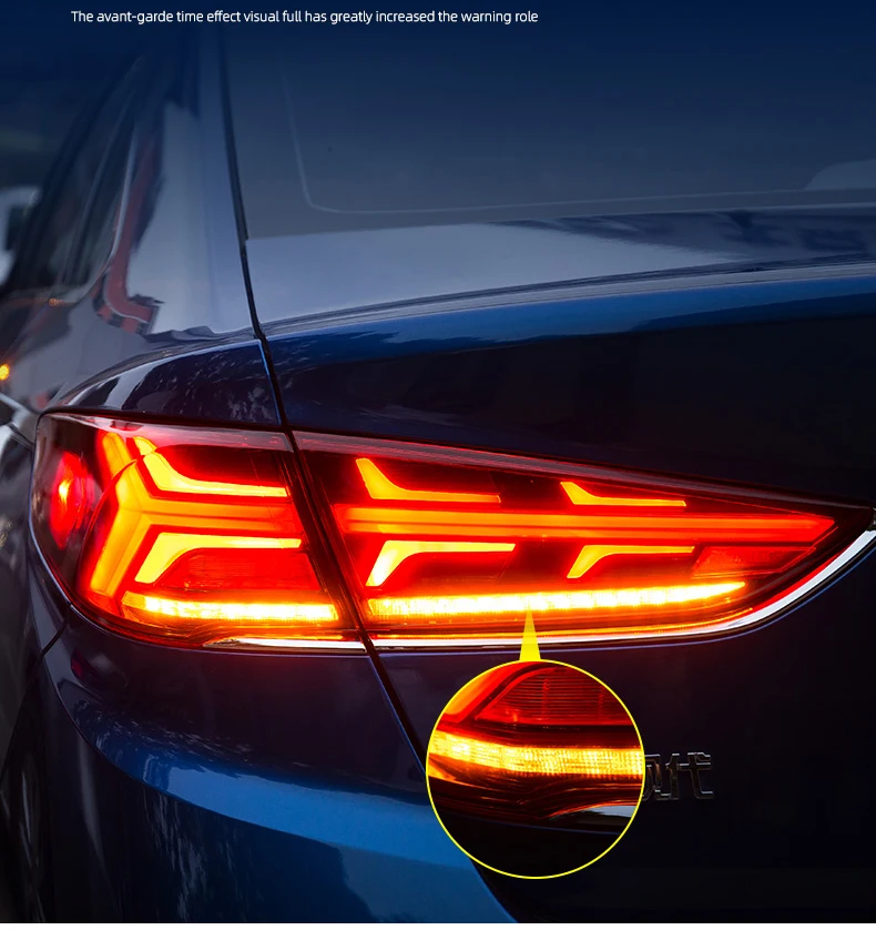 Автомобильный Стайлинг задние фонари фонарь чехол для hyundai Sonata 9 задних сигнальных огней, светодиодный Sonata фонарь задний светодиодный дневные ходовые огни