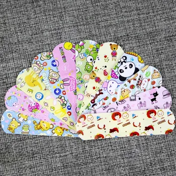 

100PCS Waterproof Breathable Band Aid Cute Cartoon Bandage Wound Adhesive Bandages First Aid Emergency Kit For Kids Children