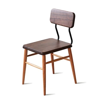 

Dining Chair Original Chair Nordic Solid Wood Cherry Wood Cafe Wrought Iron Furniture