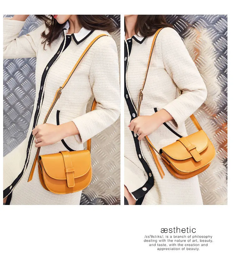 New fall solid color one-shoulder aslant bag casual half-moon saddle bag for ladiesluxury handbags women bags designer