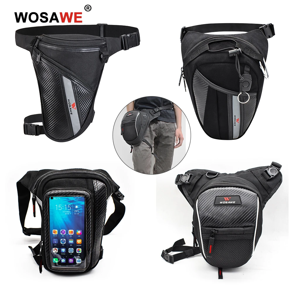 Wosawe Men S Oxford Motorcycle Drop Leg Bag Camping Hiking Waist Bag Fanny Pack Racing Hip Bum Belt Tactical Thigh Pouch Aliexpress