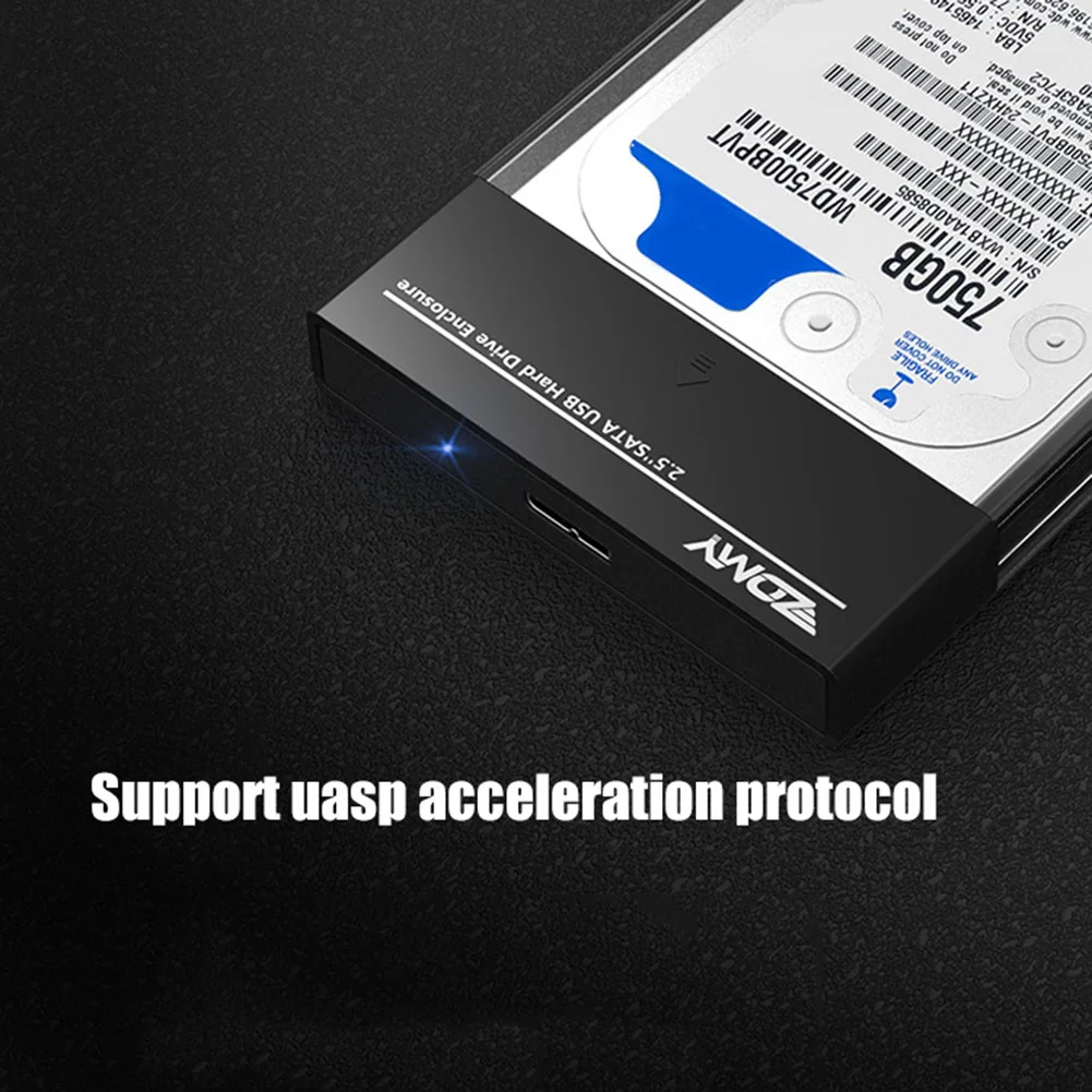 2,5 дюймовый SATA USB 3,0 5 Гбит HDD корпус жесткого диска чехол Коробка для ПК ноутбука