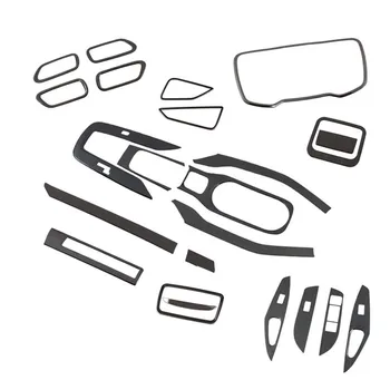 

For Toyota Corolla 2019 2020 Interior Accessories Dashboard Brushed Drawing Black Stainless steel Decoration Trim