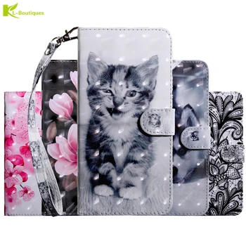 

Huawei Honor 20 Lite 3D Leather Case Etui For Fundas Huawei Honor20 Pro Cartoon Wallet Flip Cover Coque