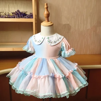 

2020 Arrivals Spanish Dress Princess Dress Children'day Birthday Wedding Party Dress Kids Dresses for Girls Sweet