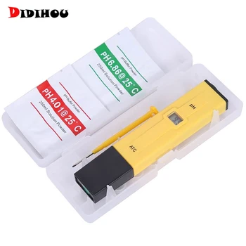 

Digital PH Meter Tester LCD Display Water Quality Tester High Accuracy 0.1 Pen Aquarium Pool Moisture Automatic Calibration