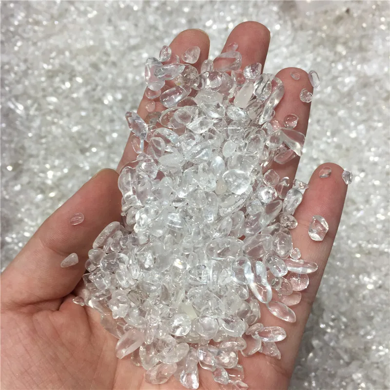Natural Clear Quartz Crystal Rock Chips Degaussing natural crystal stones minerals Health Decoration Furnishing article | Дом и сад