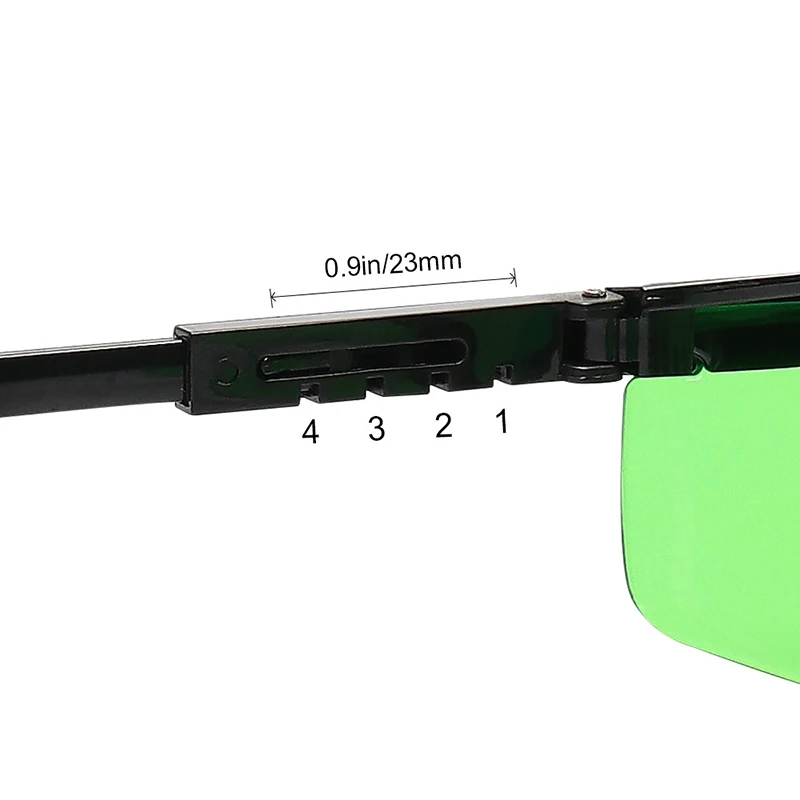 Enhancement Laser Protection Eyeglass Green Red Light Laser Visible Goggle Glass with Box Leg Adjustable Laser Level Accessorie